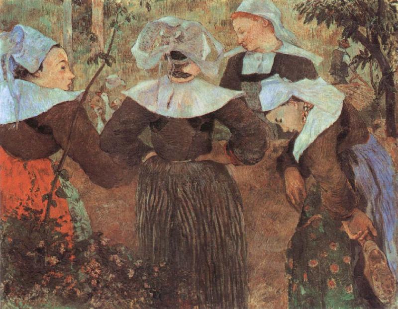 Paul Gauguin The Four Breton girl Norge oil painting art